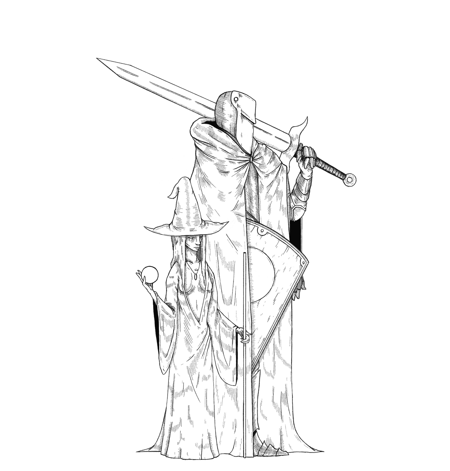 Sticker - Knight and Sorceress