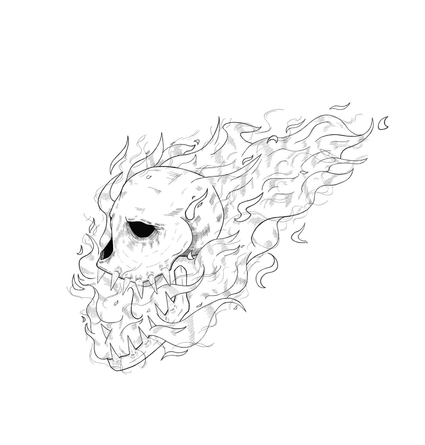 Sticker - Flame Skull