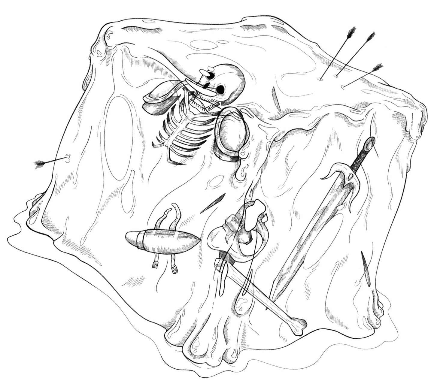 Sticker - Gelatinous Cube