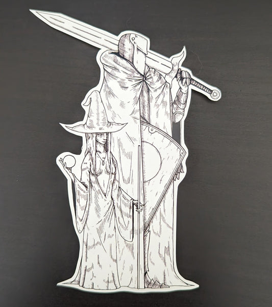Sticker - Knight and Sorceress